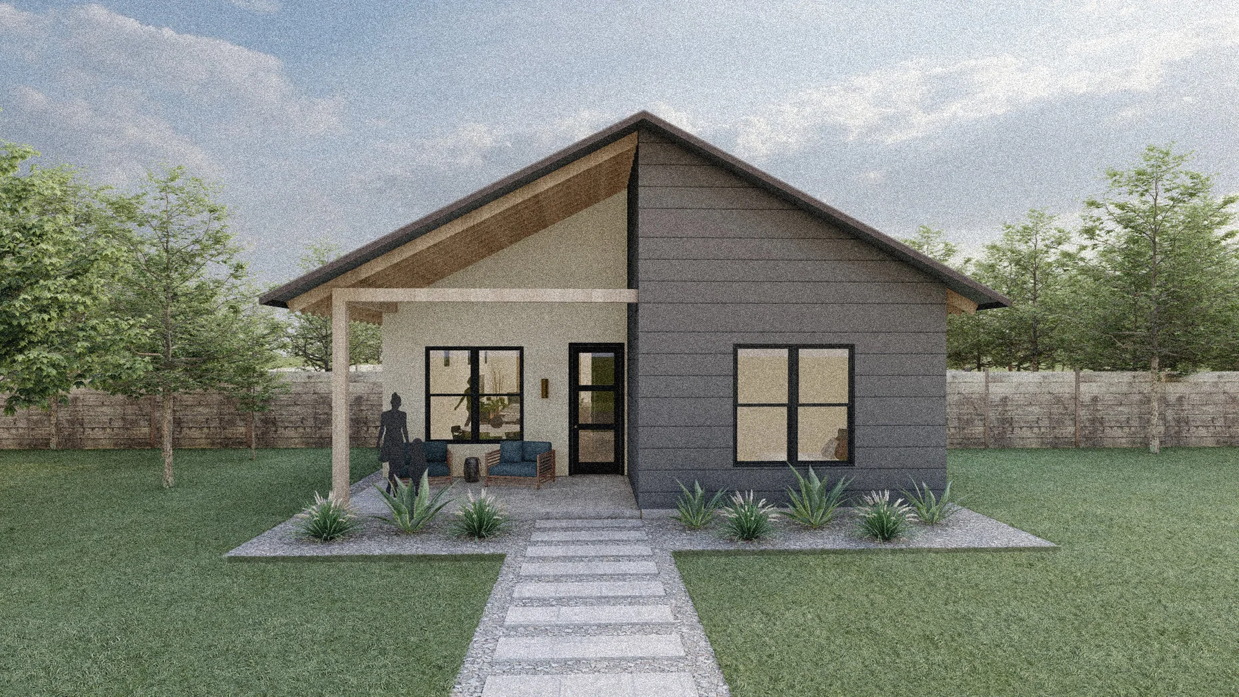 Exterior rendering of The Robin Residence